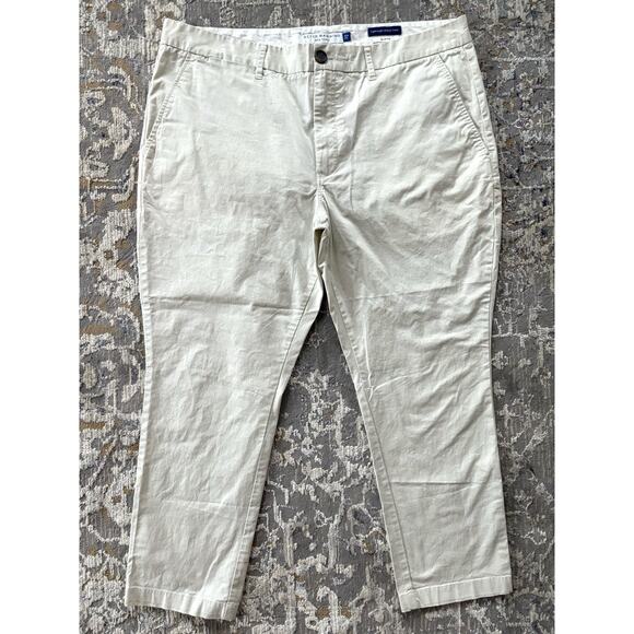 Peter Manning Other - Peter Manning Pants Mens 38x26 Light Beige Slim Fit Lightweight Stretch Chino